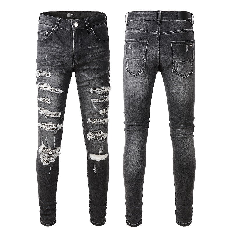 GREY BIKER DENIM 2.0